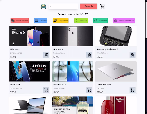 ECommerce ScreenShot